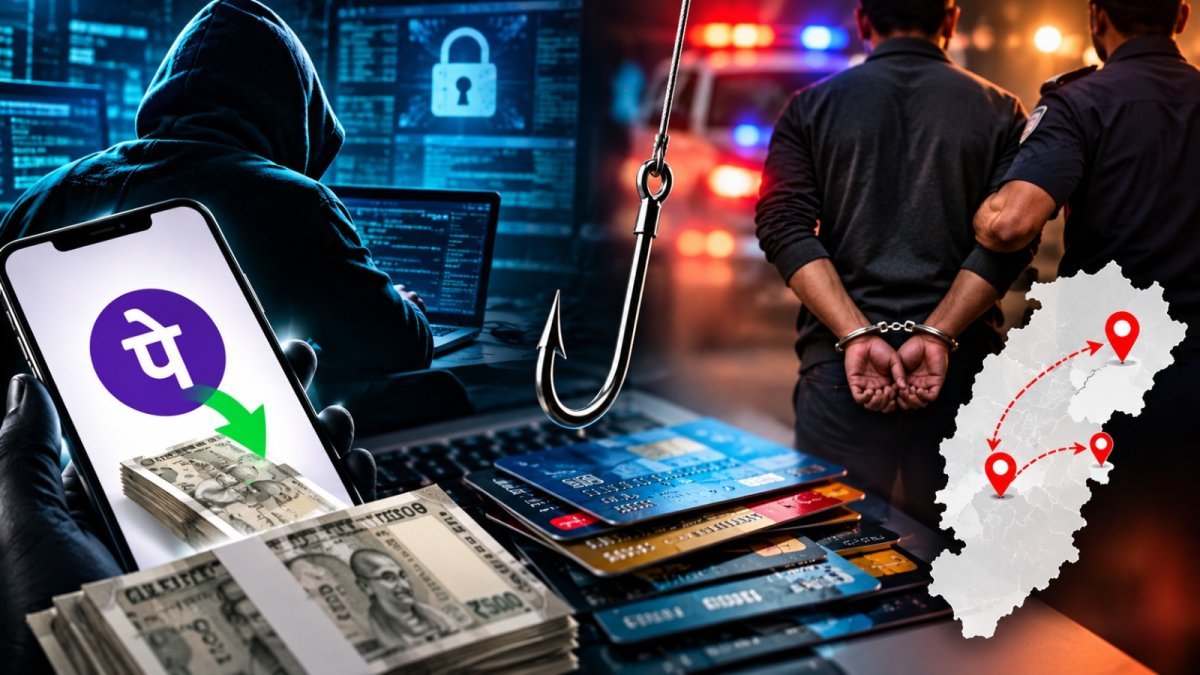 Narayanpur Police Cyber Fraud Arrests(Image Source: AI Photo)