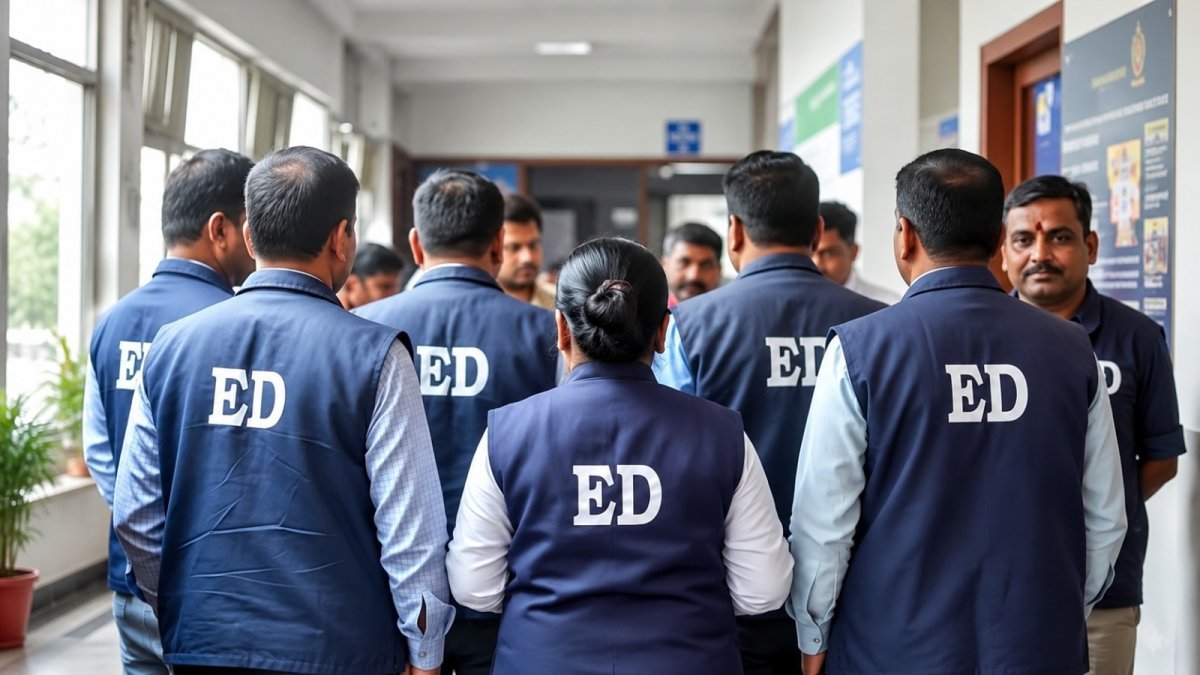 ED action in Chhattisgarh DMF scam(Image Source: social media)