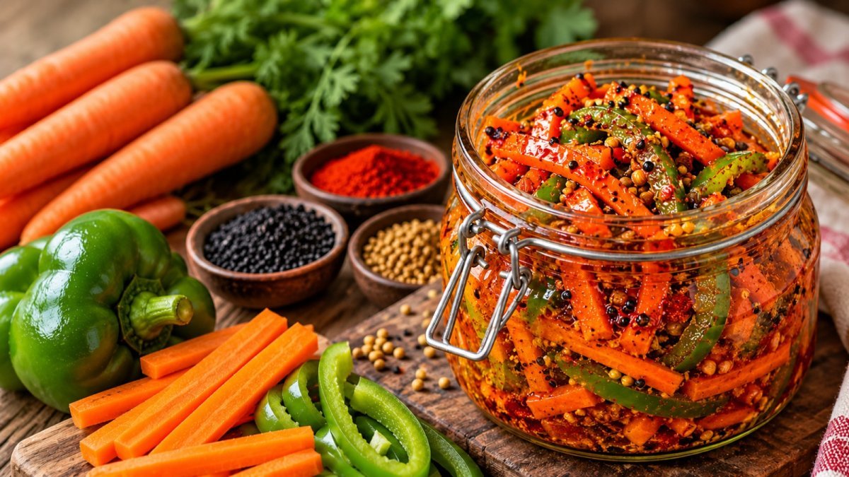 Instant Vegetable Pickle (Image Source: AI Generated)