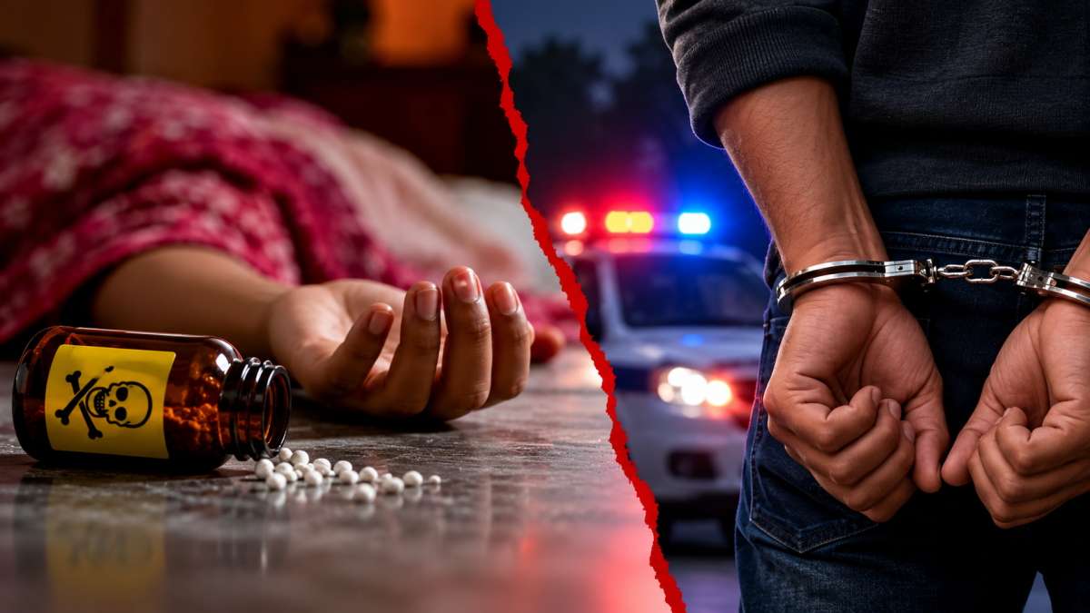 Wife dies husband arrested(Image Source: Social Media)