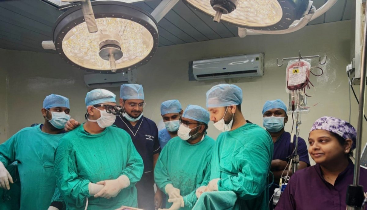 Cancer surgery at Mekahara Raipur(Image Source: CGDPR)